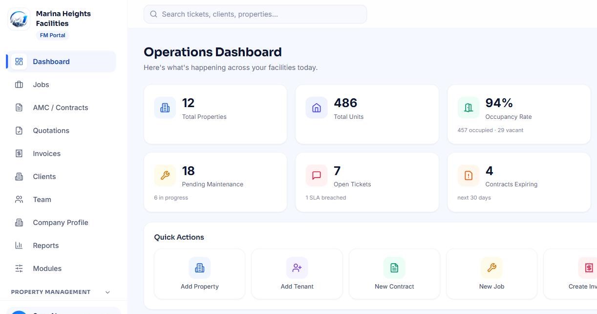 Momentum One FM operations dashboard